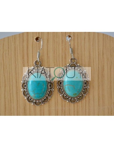 Boucles d'Oreille argentée pierre...