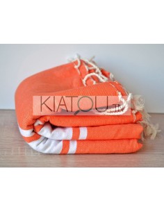 Fouta Plate Orange   réf 17...