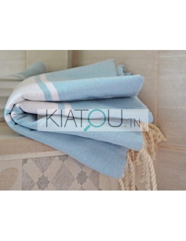 Fouta Plate Bleu Ciel réf 11 -  1*2m...