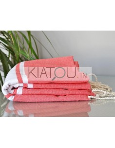 Fouta Plate Rose Flamant... 2