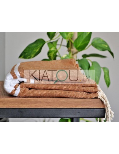 Fouta Plate Caramel réf 46 -  1*2m...