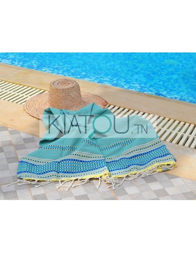 Fouta Plate Arabesque NOMADE rayée...