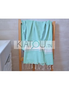 Fouta Plate Bleu indien réf...
