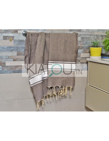 Fouta Plate Gris Taupe  réf 20 -...
