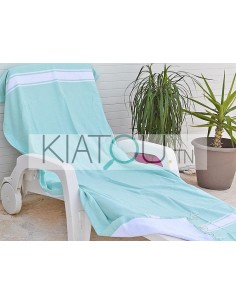 Serviette Fouta Bleu Indien...