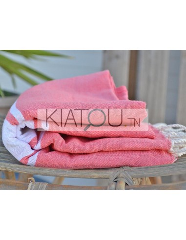 Fouta Plate Rose Sorbet  réf 28 -...