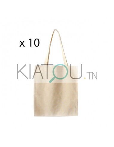 Lot de 10 Sacs Totebags